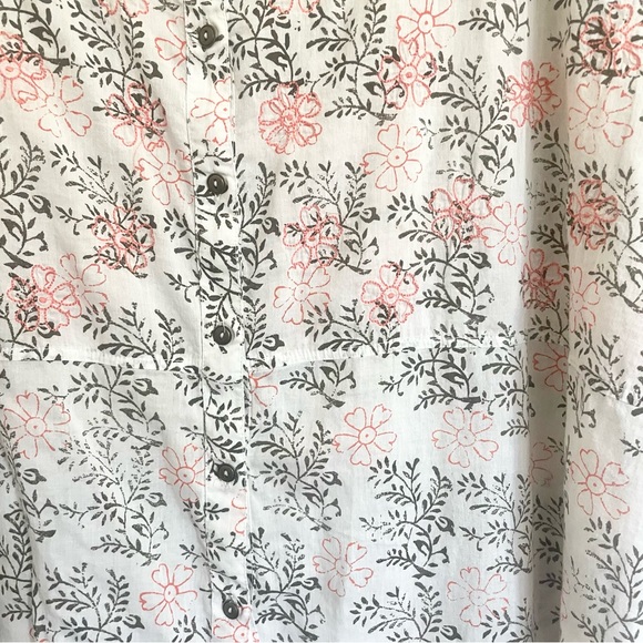 Anthropologie Embroidered Floral Button Up Shirt - Picture 6 of 11